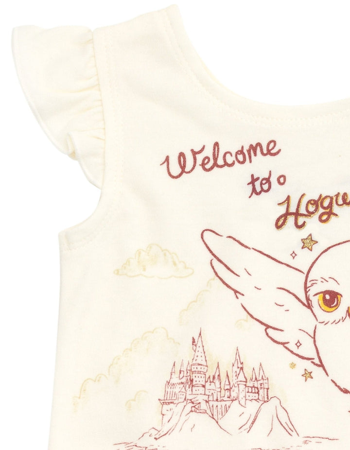 Harry Potter Hedwig Owl French Terry Romper and Headband - imagikids