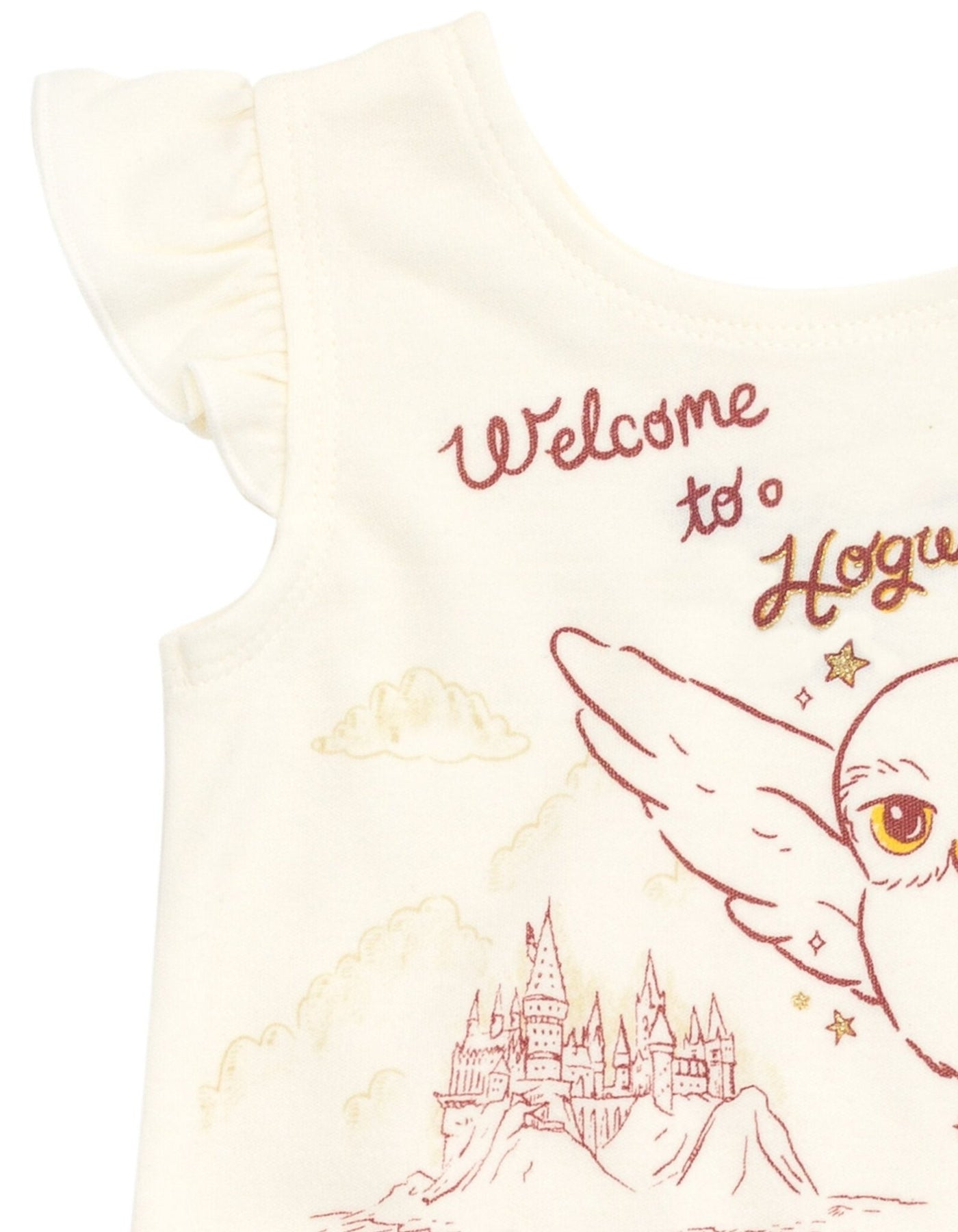 Harry Potter Hedwig Owl French Terry Romper and Headband - imagikids