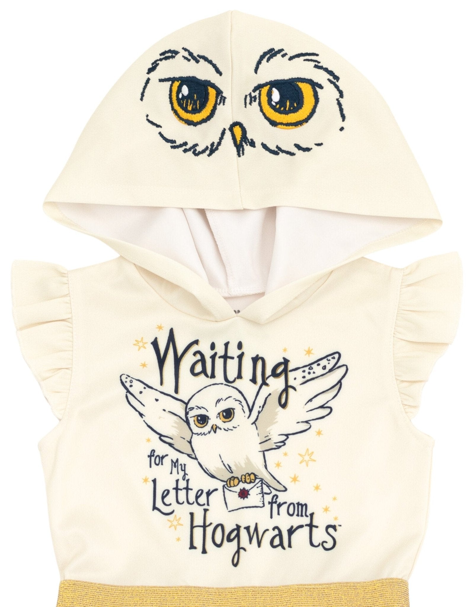 Store HTF NWT Harry Potter Line Appliqué Hedwig Dress 6-7Y