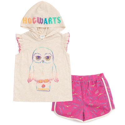 Harry Potter Hedwig Tank Top and Active Retro Dolphin French Terry Shorts - imagikids
