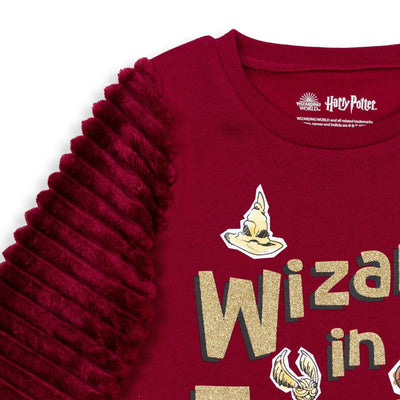 Harry Potter Pullover Fur Fleece Sweatshirt & Leggings Set - imagikids