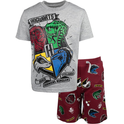 Harry Potter T-Shirt and French Terry Shorts Outfit Set - imagikids