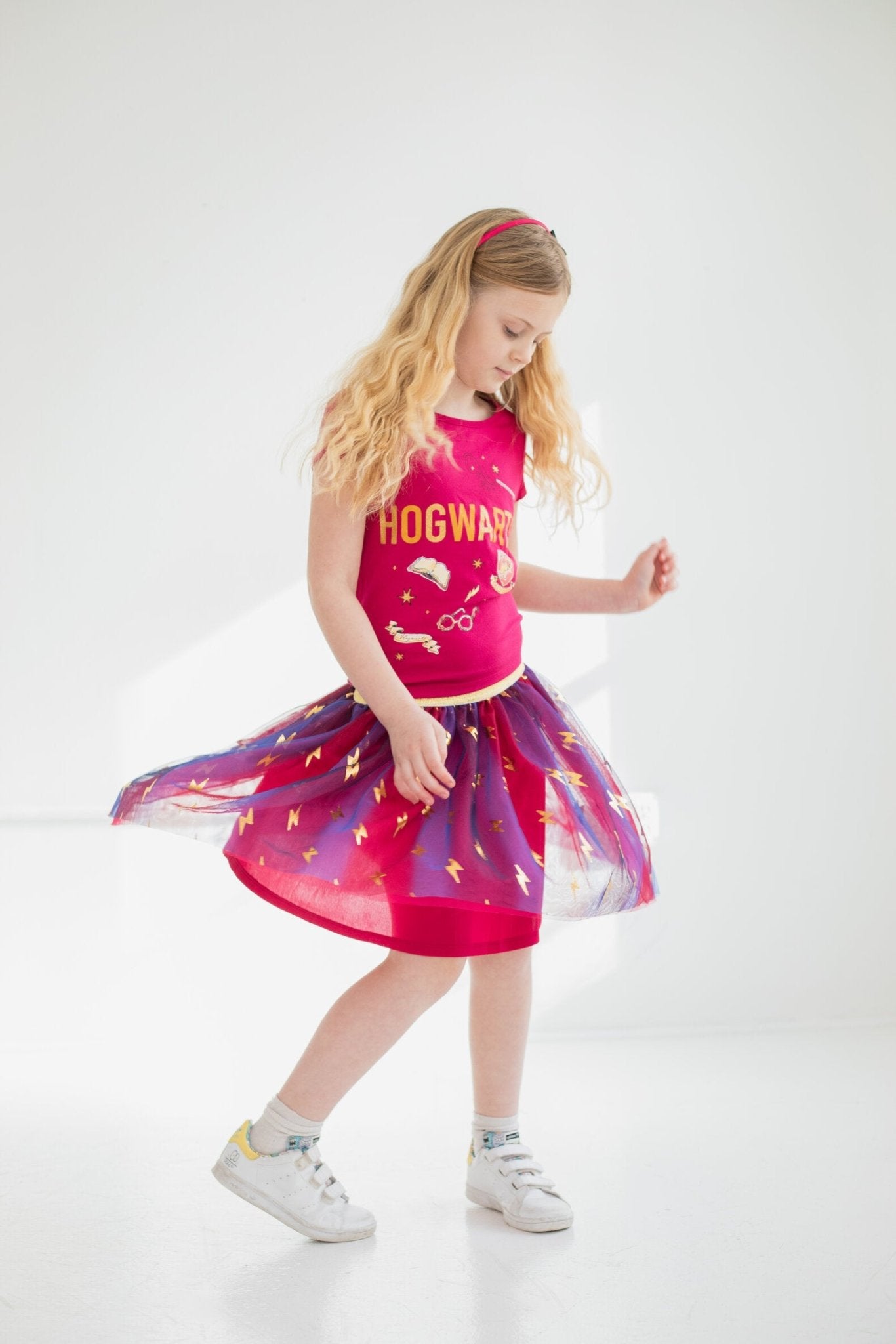 Harry Potter T-Shirt Tulle Skirt and Headband 3 Piece Outfit Set - imagikids