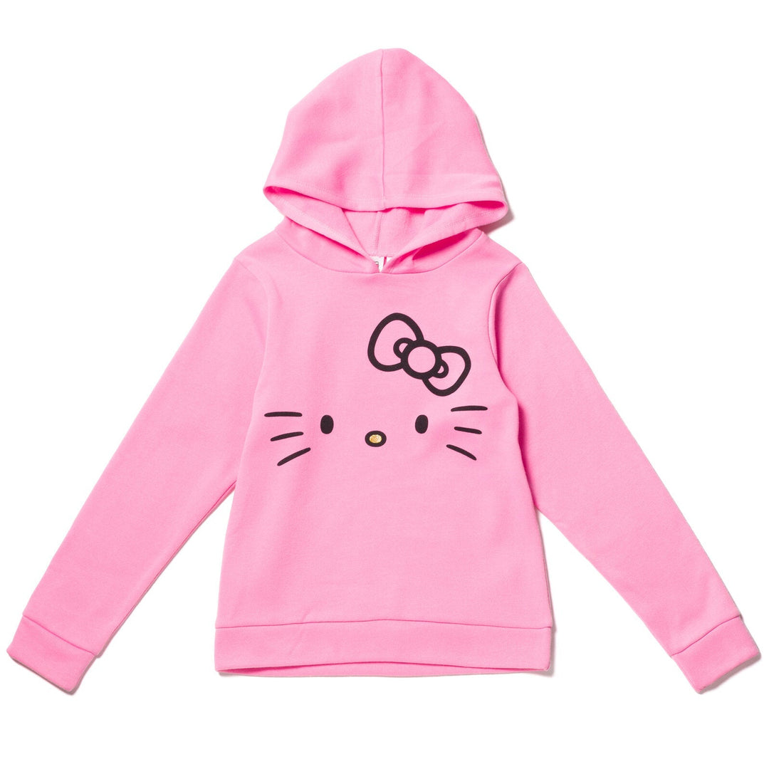 Hello Kitty Girls Fleece Pullover Hoodie Little Kid to Big Kid - imagikids