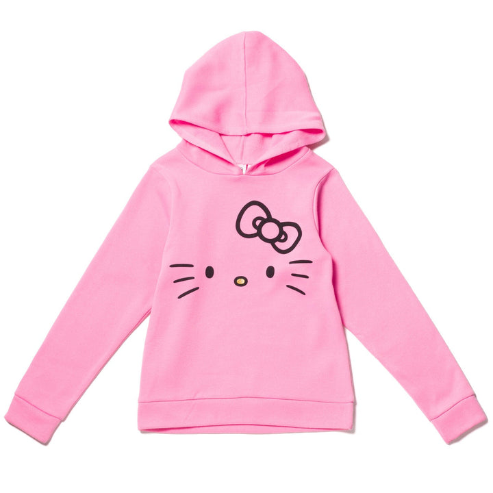 Hello Kitty Girls Fleece Pullover Hoodie Little Kid to Big Kid - imagikids