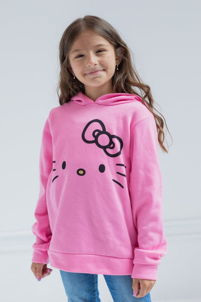 Hello Kitty Girls Fleece Pullover Hoodie Little Kid to Big Kid - imagikids
