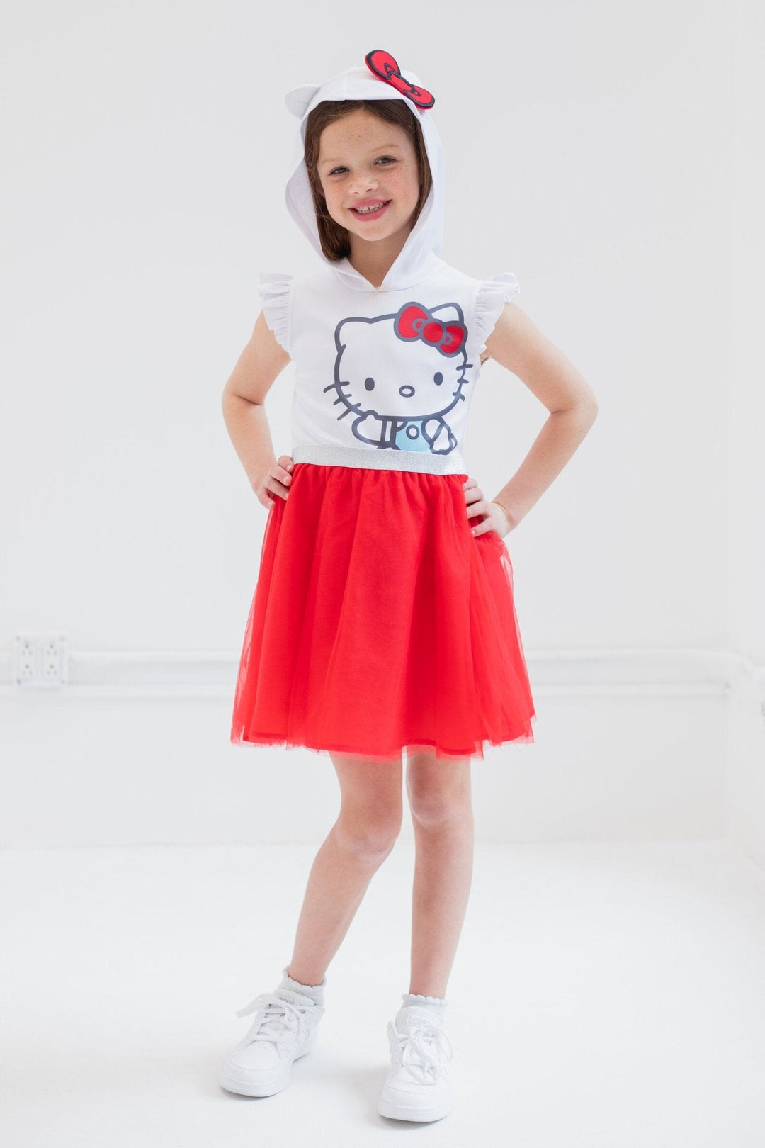 Hello Kitty Girls Mesh Cosplay Tulle Dress Toddler to Big Kid 6 Hello Kitty Girls Mesh Cosplay Tulle Dress Toddler to Big Kid 6