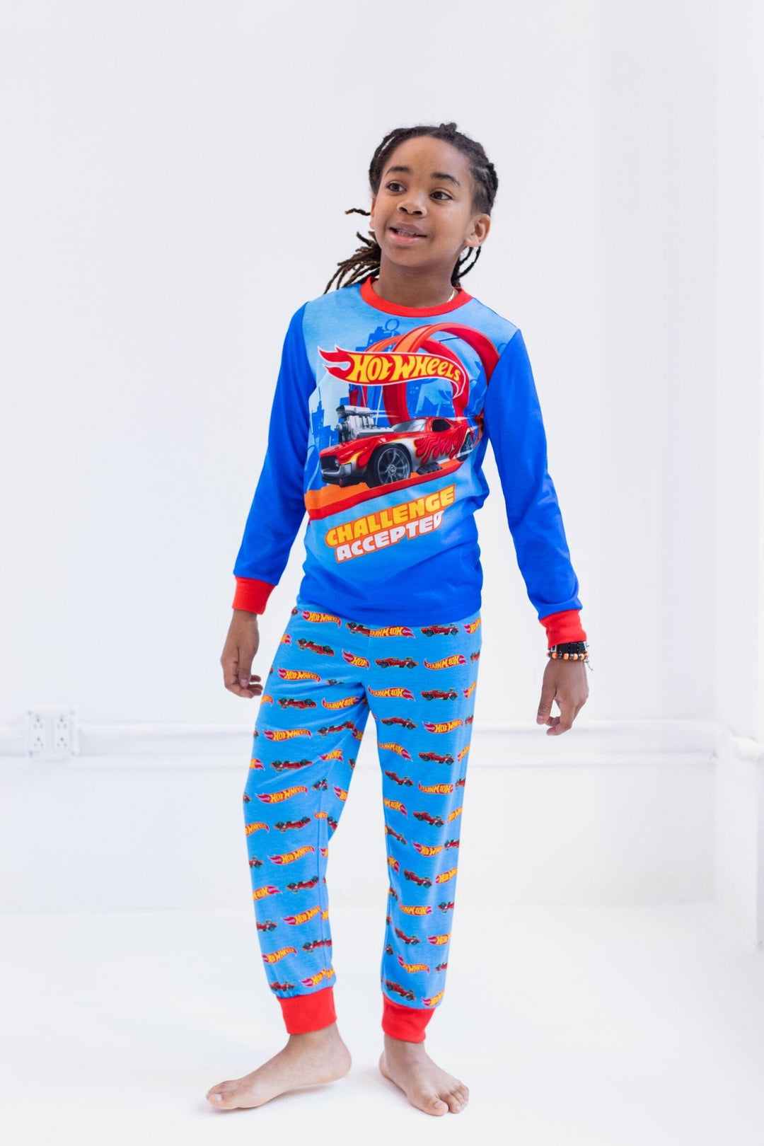 Hot Wheels Pajama Shirt and Pants Sleep Set - imagikids