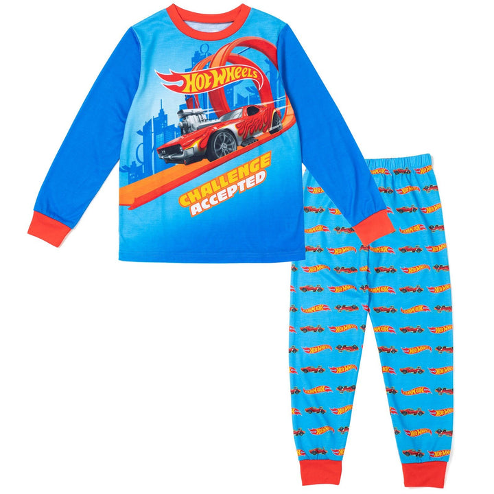 Hot Wheels Pajama Shirt and Pants Sleep Set - imagikids