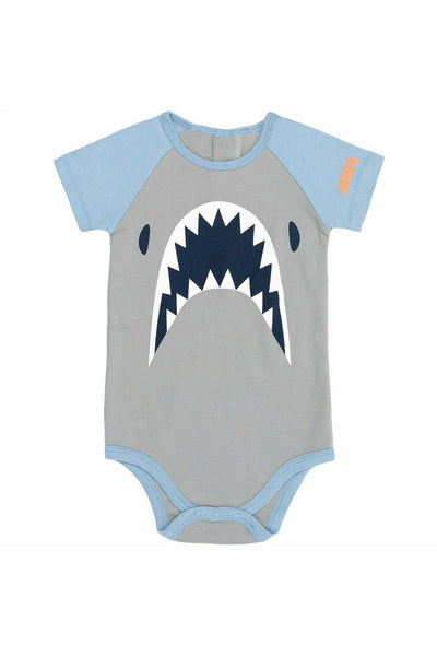JAWS Shark 3 Piece Outfit Set: Bodysuit Pants Hat - imagikids