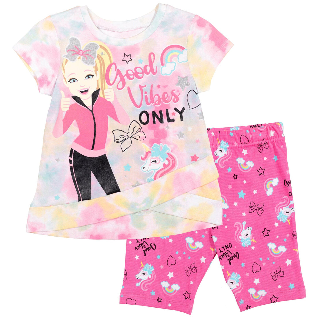 JoJo Siwa Crossover T-Shirt and Bike Shorts Outfit Set imagikids