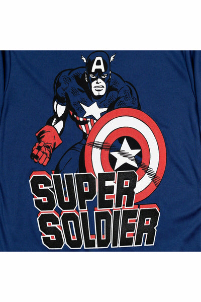 Marvel Avengers Captain America 4 Pack Raglan Long Sleeve Graphic T-Shirt