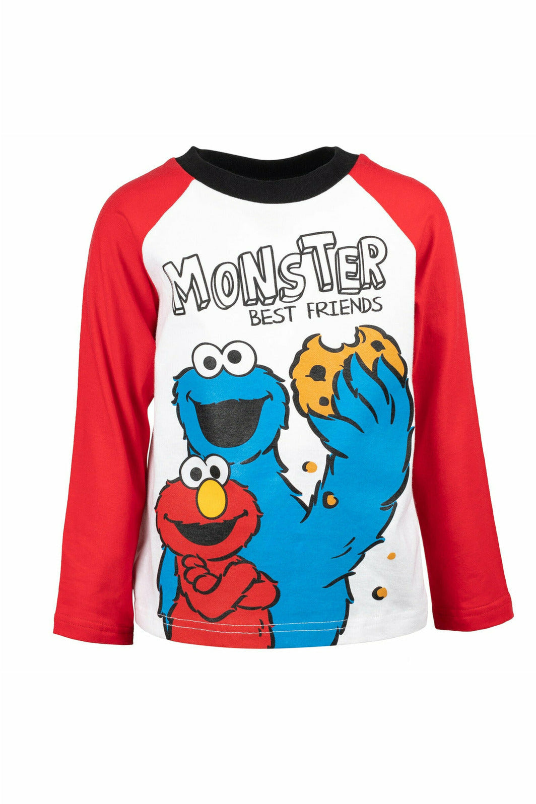 Sesame Street Raglan Long Sleeve Graphic T-Shirt & Raglan French Terry Pants