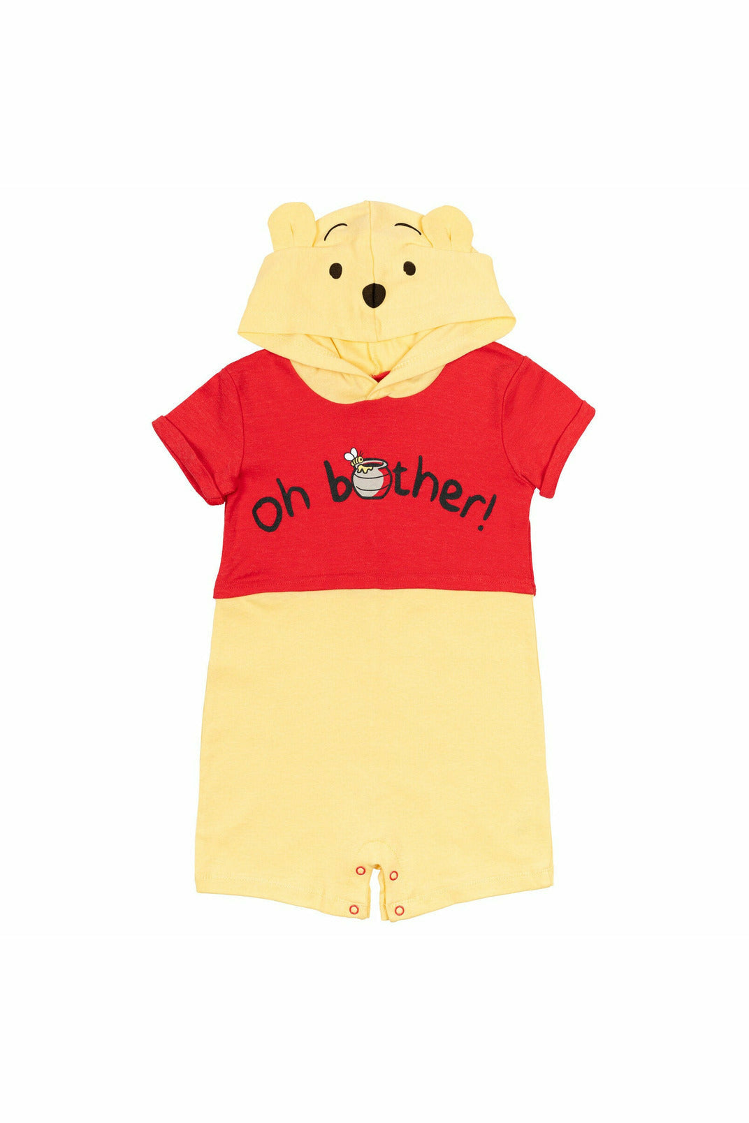 Winnie the Pooh Hooded Costume Short Sleeve Romper