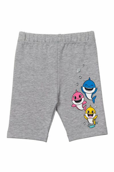 Pinkfong Baby Shark Bike Graphic T-Shirt & Shorts Set