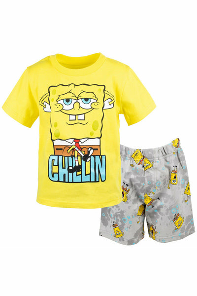 SpongeBob SquarePants Graphic T-Shirt & French Terry Shorts