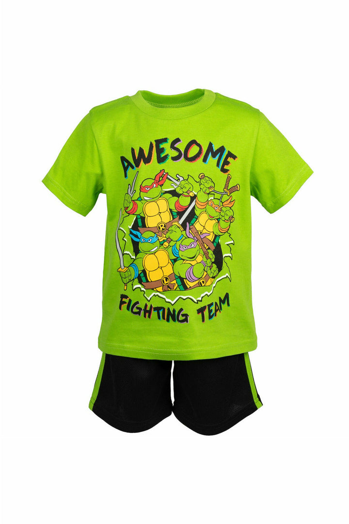 Teenage Mutant Ninja Turtles TMNT Ninja Turtles Graphic T-Shirt & Mesh Shorts