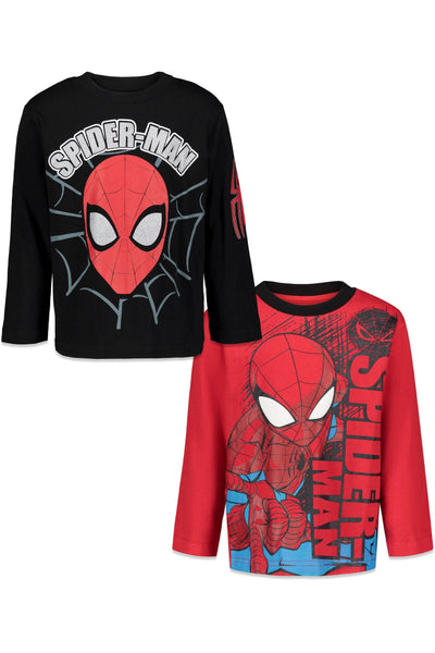Paquete de 2 camisetas gráficas de manga larga de Spider-Man
