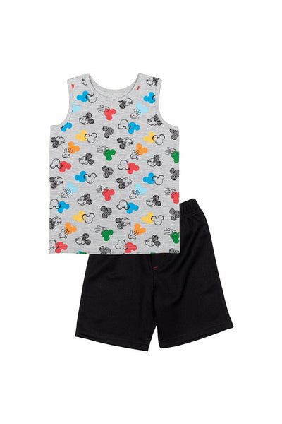 Mickey Mouse 3 Piece Outfit Set: T-Shirt Shorts