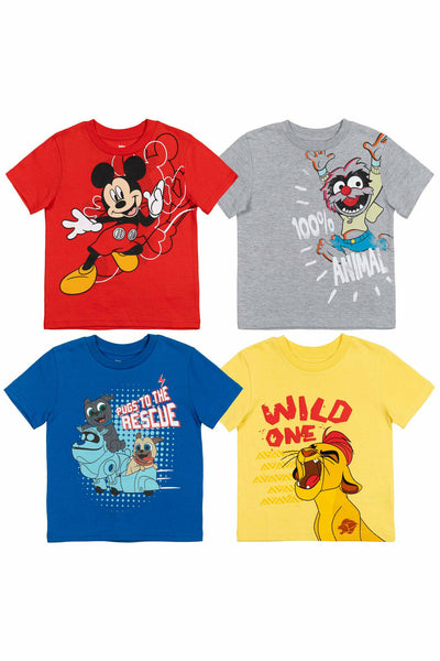 Mickey Mouse 4 Pack Graphic T-Shirt