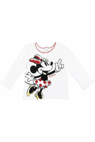 Minnie Mouse 4 Piece Outfit Set: Bodysuit T-Shirt Skirt Legging