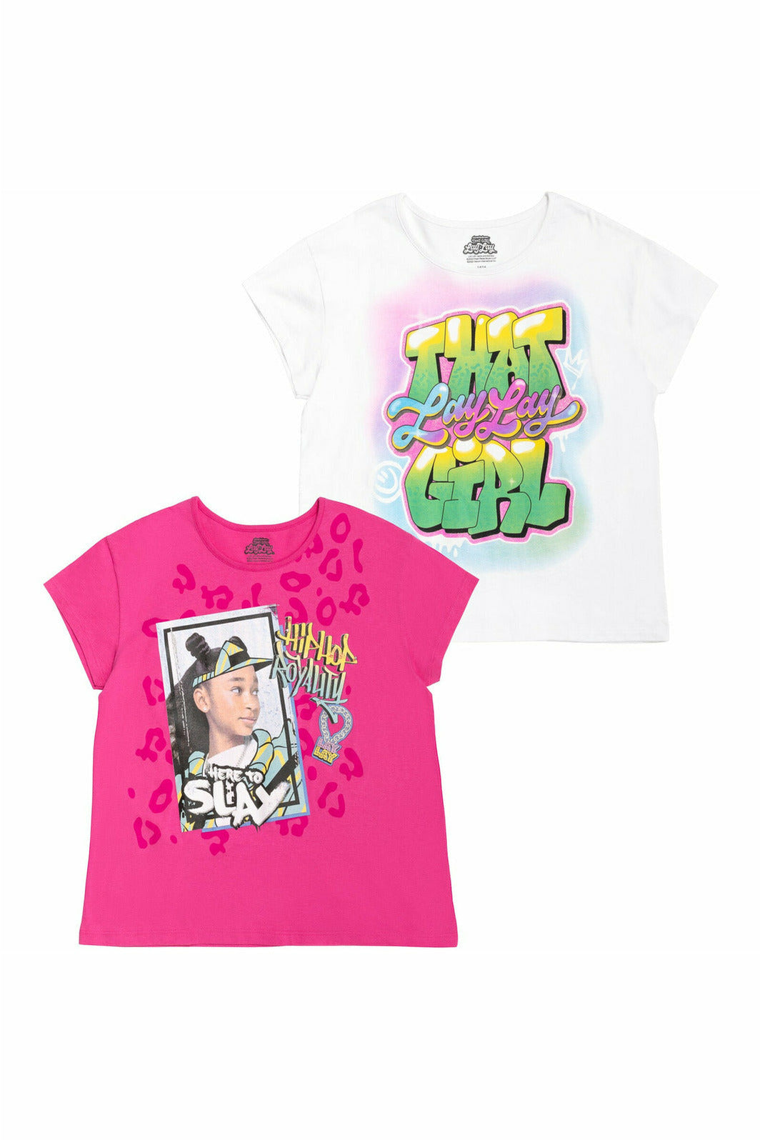 Nickelodeon Lay Lay 2 Pack Breathable Fashion Pullover Graphic T-Shirts