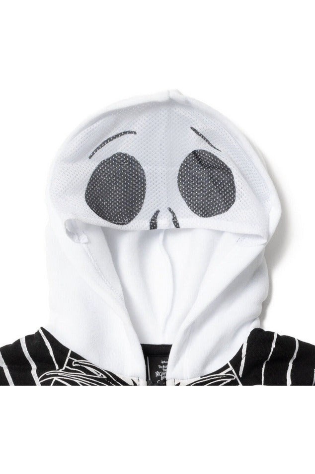 Nightmare Before Christmas Jack Skellington Fleece Zip Up Costume Hoodie