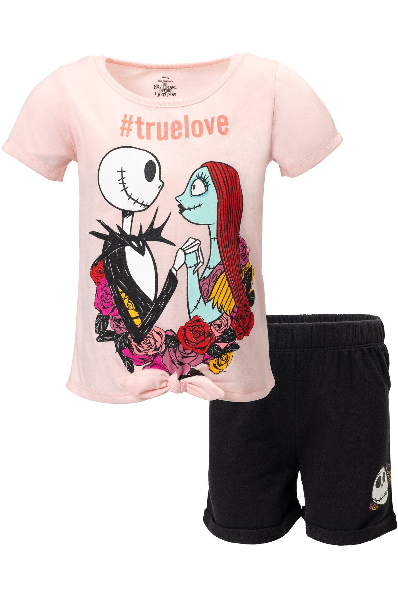 Nightmare Before Christmas Pullover Graphic T-Shirt & French Terry Shorts
