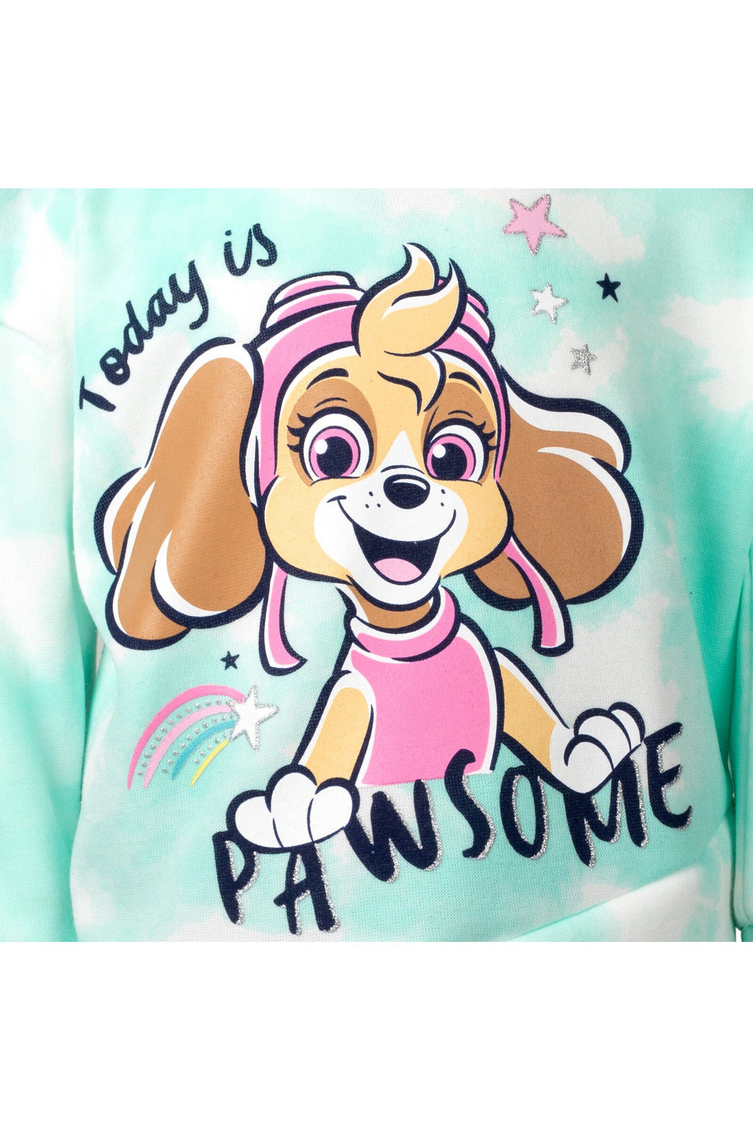 Paw Patrol Everest Skye Girls Pullover Crossover Fleece Hoodie and Leggings Outfit Set Toddler to Big Kid