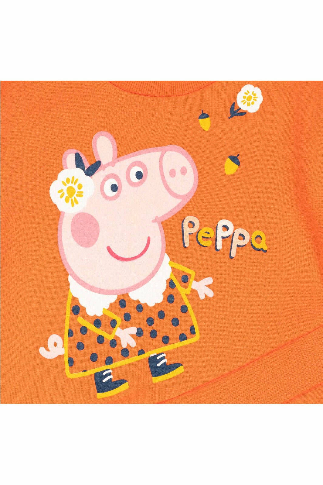 Peppa Pig Fashion Pullover Crossover Fleece Sweatshirt  & Fashion Leggings