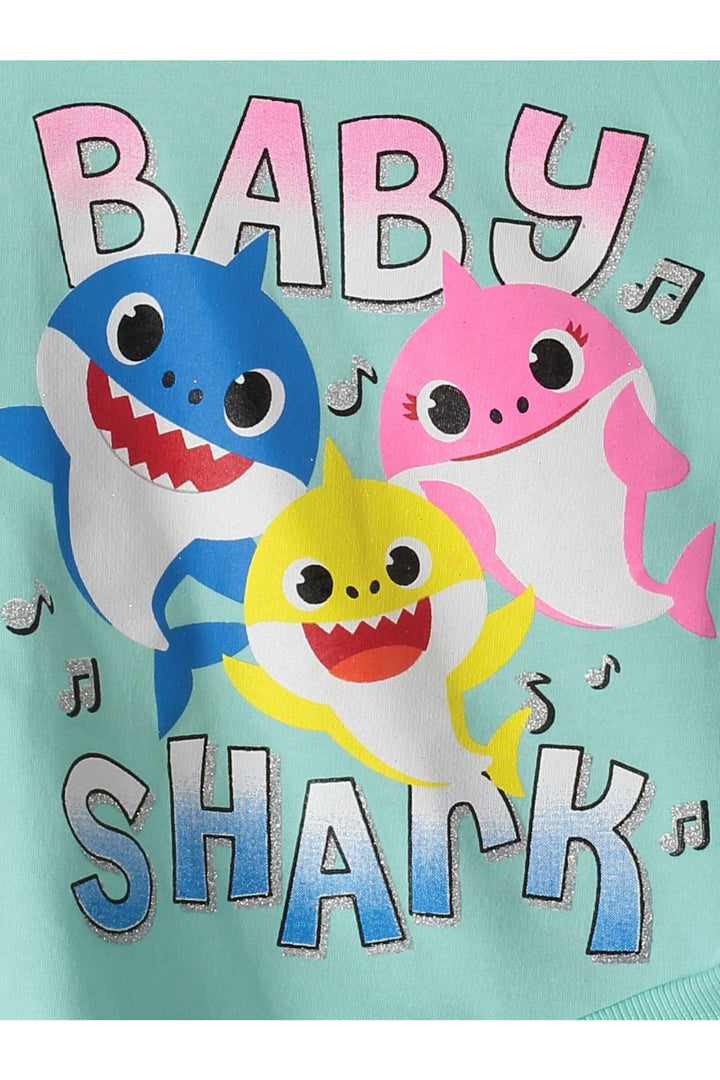 Pinkfong Baby Shark Crossover Conjunto de camiseta gráfica y leggings de manga larga