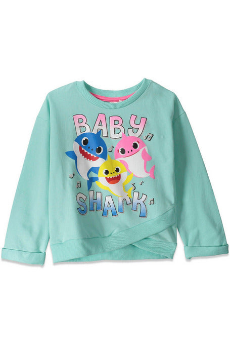 Pinkfong Baby Shark Crossover Conjunto de camiseta gráfica y leggings de manga larga