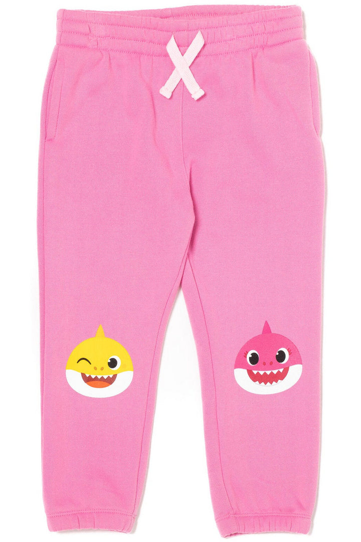 Pinkfong Baby Shark Daddy Shark Mommy Shark Girls Fleece 2 Pack Jogger Pants Toddler