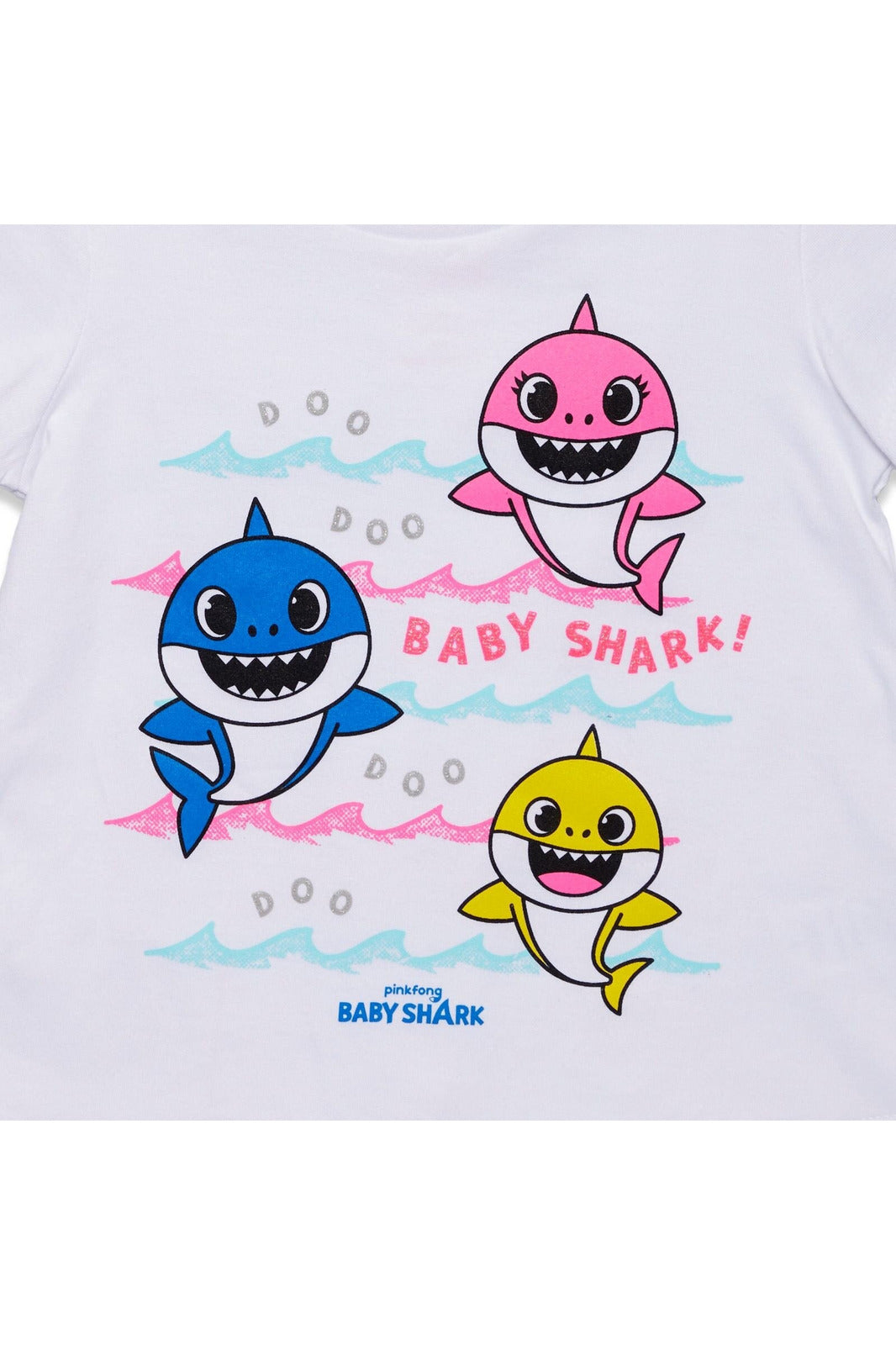 Pinkfong Baby Shark Graphic T-Shirt Bike Shorts and Outfit Set