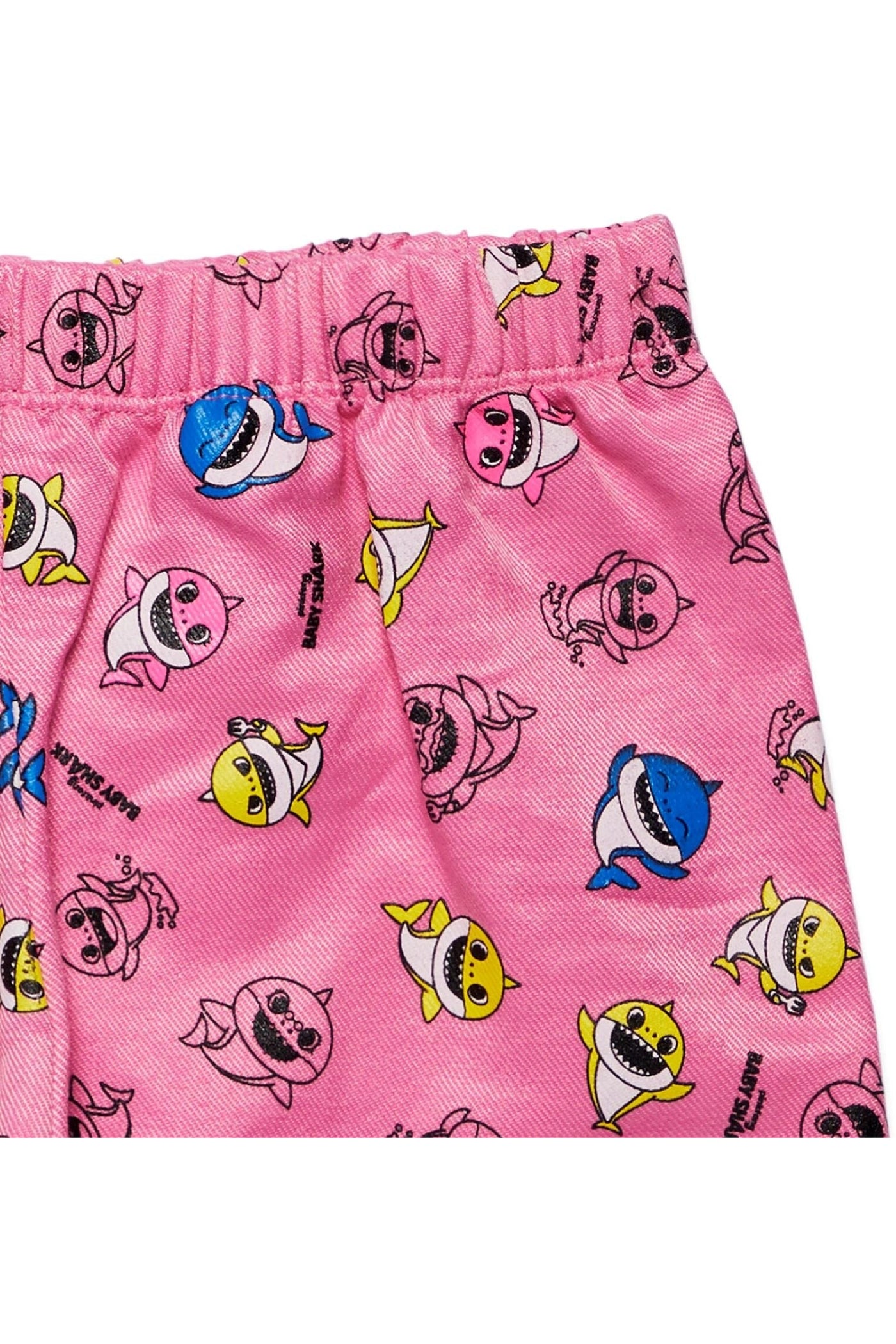 Pinkfong Baby Shark Graphic T-Shirt Bike Shorts and Outfit Set