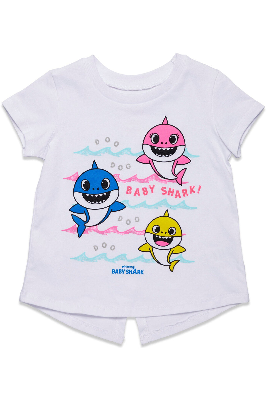 Pinkfong Baby Shark Graphic T-Shirt Bike Shorts and Outfit Set