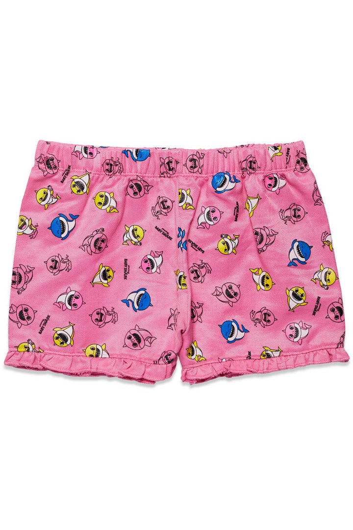 Pinkfong Baby Shark Graphic T-Shirt Bike Shorts and Outfit Set