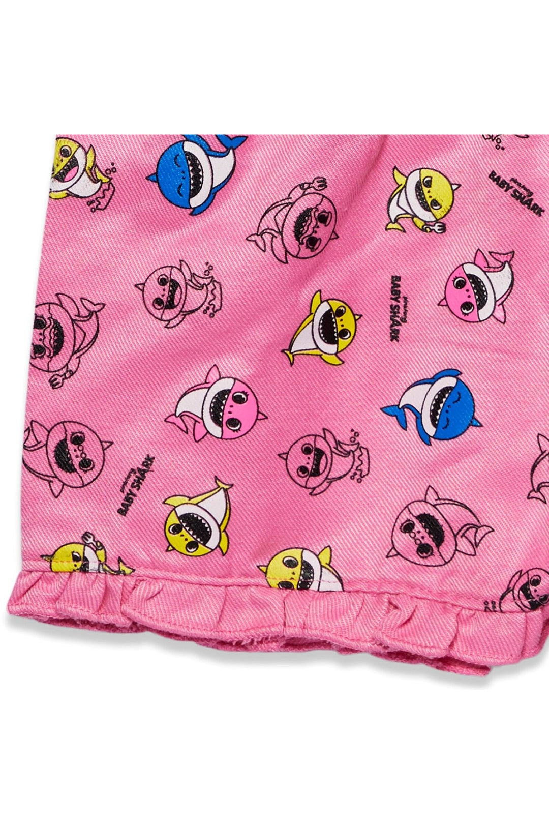 Pinkfong Baby Shark Graphic T-Shirt Bike Shorts and Outfit Set