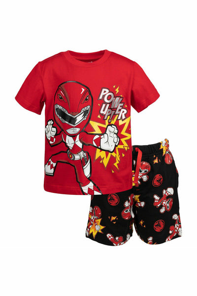 Power Rangers Graphic T-Shirt & French Terry Shorts