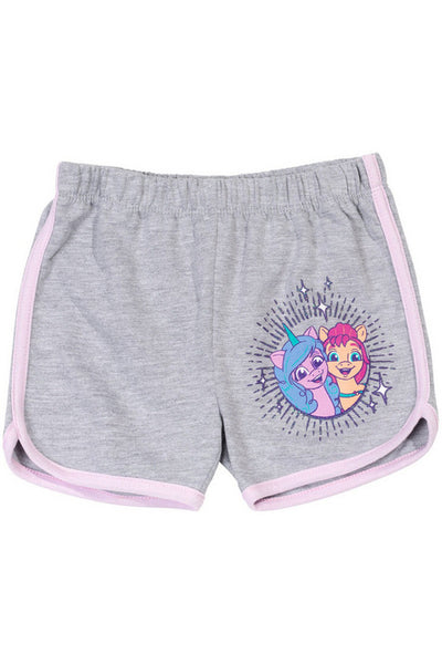 Camiseta gráfica de My Little Pony y pantalones cortos de felpa francesa