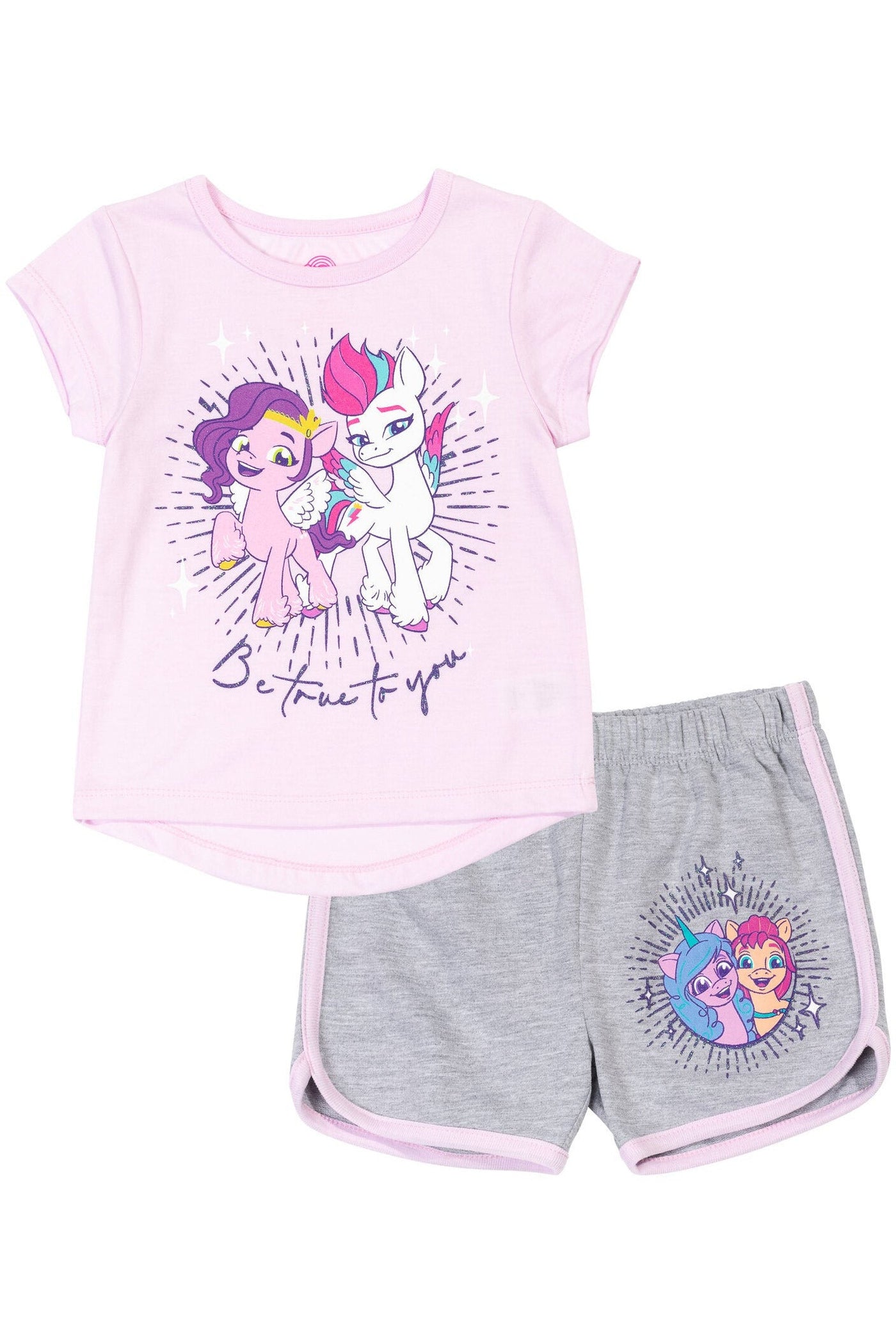 My Little Pony Graphic T-Shirt & French Terry Shorts