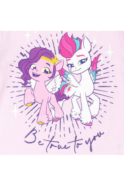 Camiseta gráfica de My Little Pony y pantalones cortos de felpa francesa