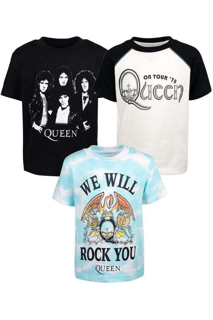 Queen 3 Pack Raglan Camisetas gráficas