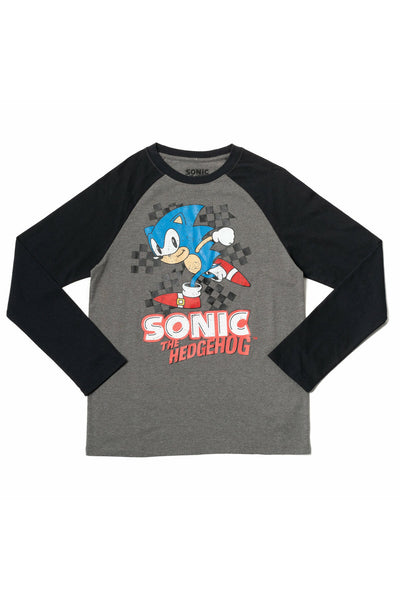 SEGA Sonic The Hedgehog 3 Pack Long Sleeve Graphic T-Shirts