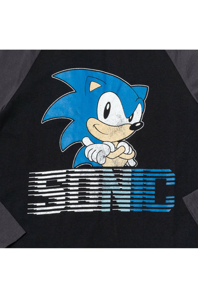 SEGA Sonic The Hedgehog 3 Pack Long Sleeve Graphic T-Shirts
