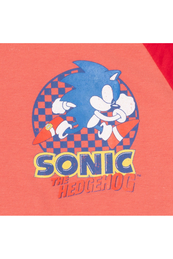 SEGA Sonic The Hedgehog 3 Pack Long Sleeve Graphic T-Shirts