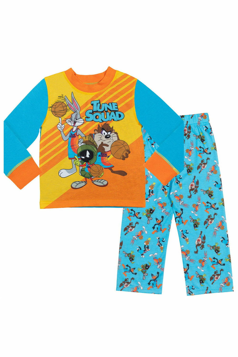 SPACE JAM Looney Tunes 4 Piece Pajama Set: Pajama Shirt Pajama Pants Pajama Shorts