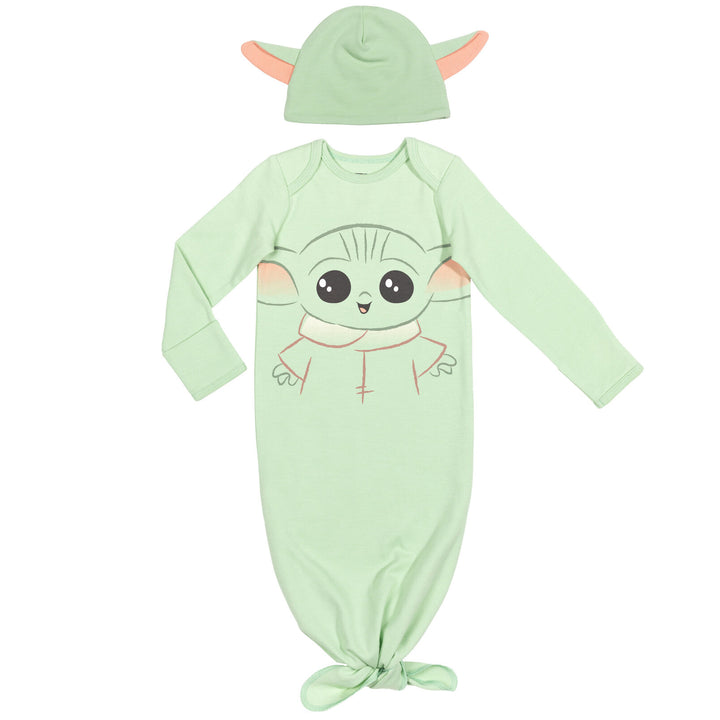 Star Wars The Mandalorian Grogu Sleeper Gown and Hat