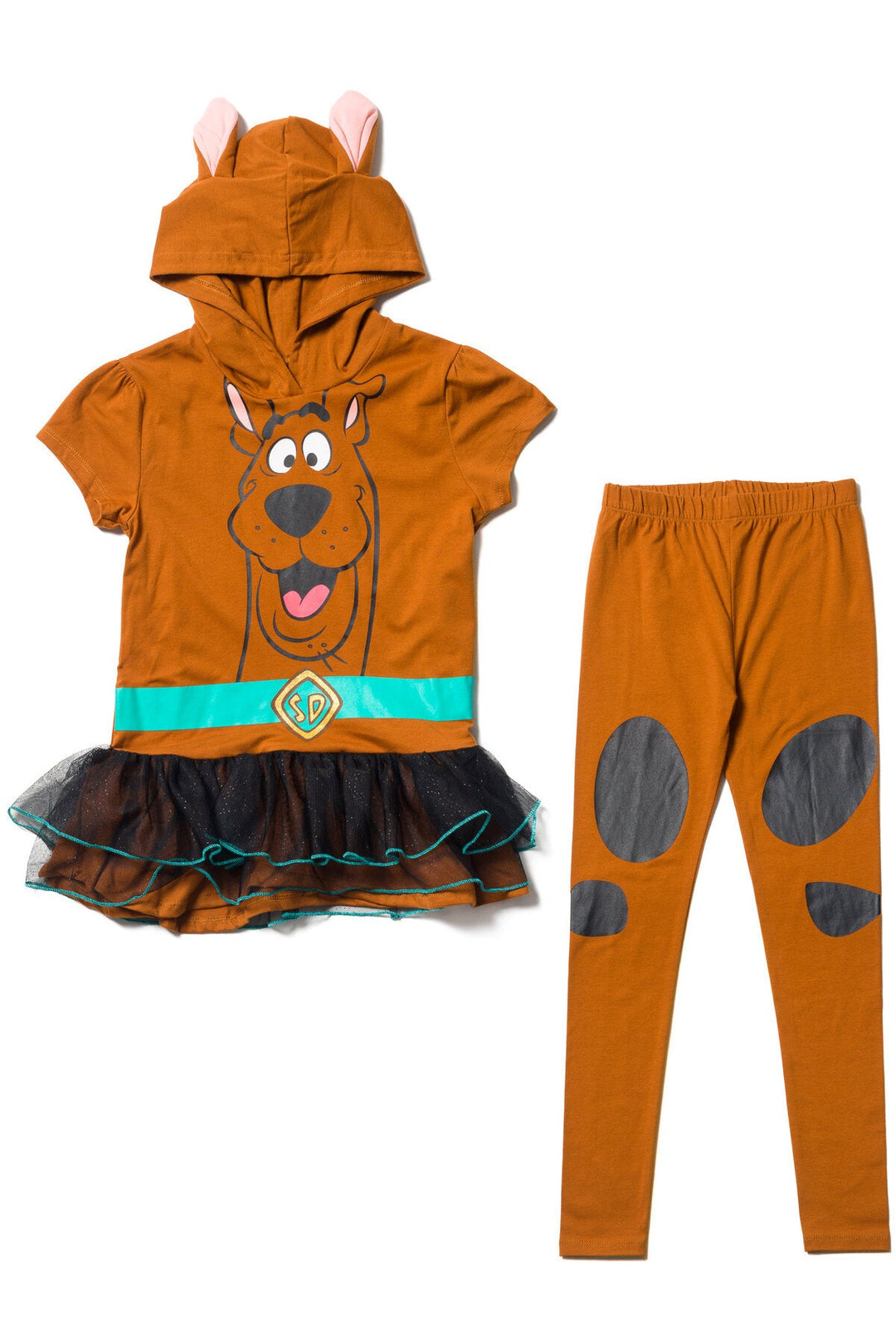 Warner Bros. Scooby Doo Cosplay Graphic T-Shirt Dress & Leggings